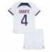 Maillot de foot Paris Saint-Germain Manuel Ugarte #4 Extérieur vêtements enfant 2023-24 Manches Courtes (+ pantalon court)